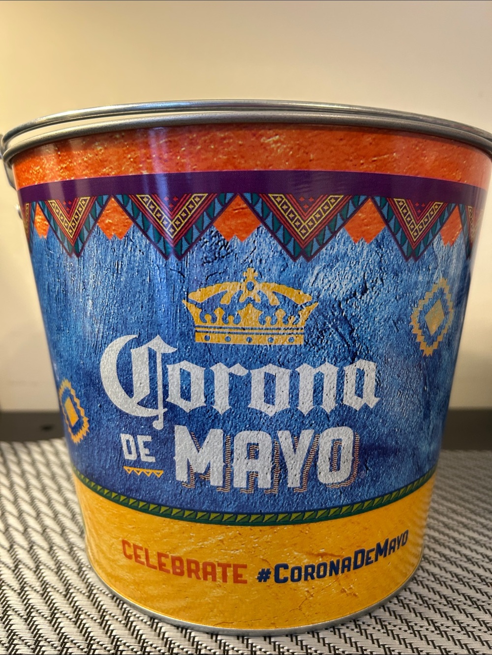 Brand New Corona Branded Beverage Bucket in “Corona De Mayo” Theme